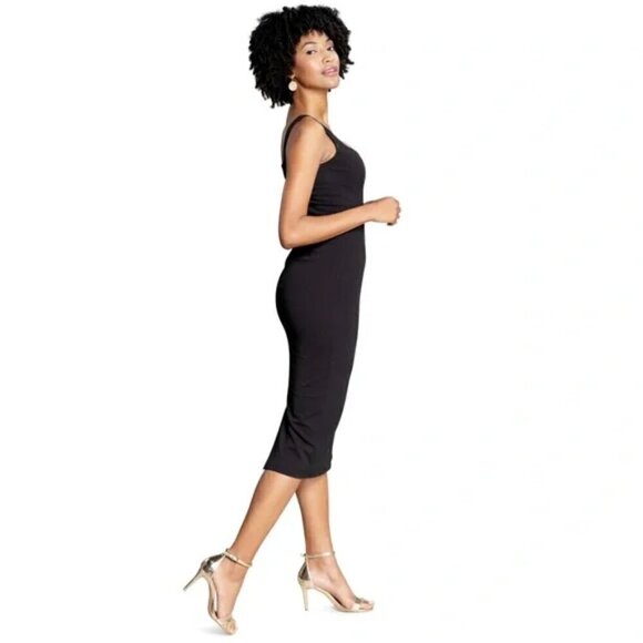 DRESS THE POPULATION Sloane Sleeveless Sheath Dress in Black Size Small - Picture 2 of 13